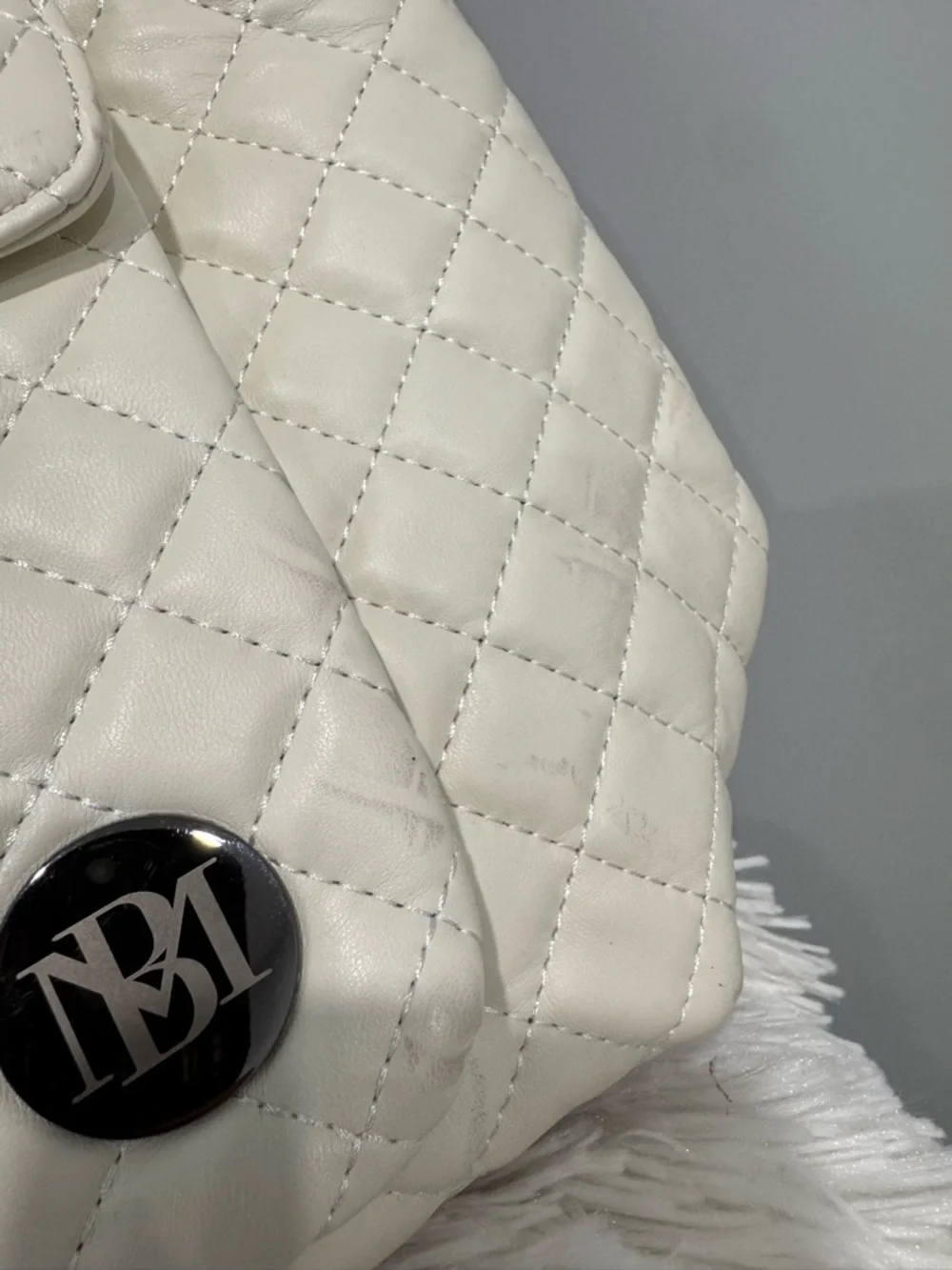 Badgley Mischka Diana Quilted Travel Weekender Tote Bag